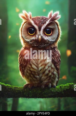 Portrait of an owl Stock Photo