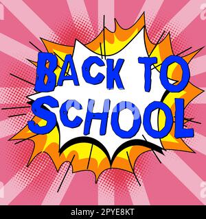 Writing displaying text Back To School, Internet Concept New Teachers ...