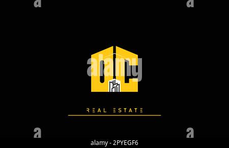 Real Estate letters Modern Creative logo OC , CO Stock Vector