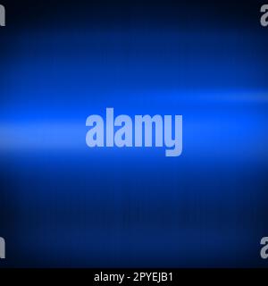 Blue shiny brushed metal. Square background texture Stock Photo