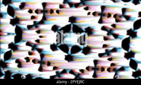 Pixel sort kaleidoscope glitch background Stock Photo