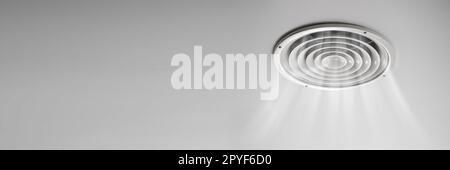 Home Room Ceiling Ventilation Stock Photo