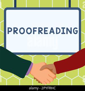 Conceptual caption Spell Check. Business idea to use a computer program ...