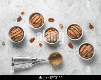 eatable raw monster cookie dough Stock Photo