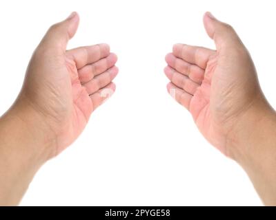 Two Hands With Palms Up Stock Photo, Picture and Royalty Free Image. Image  117640814.