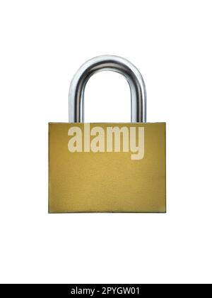 Metal padlock isolated on white background Stock Photo - Alamy