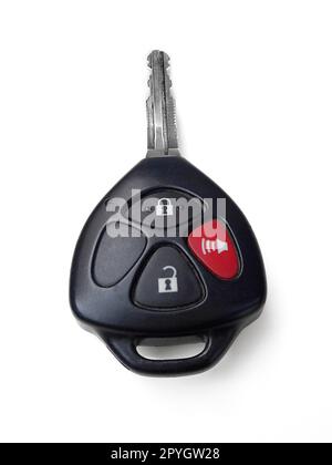 Remote car key isolated on white background Stock Photo