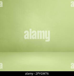 Empty light green concrete interior background Stock Photo