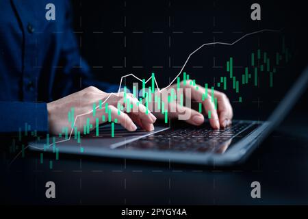 data scientist analyzed the data to identify trends and patterns. Stock Photo