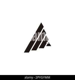 Letter m fold, technology geometric symbol simple logo vector Stock Vector