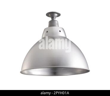 decorative lamp hanging from the ceiling.modern lamp isolated on white background Stock Photo