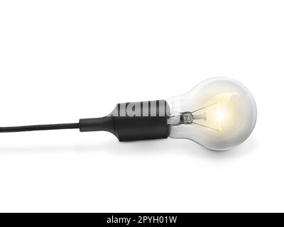 Light bulb isolated on white background Stock Photo