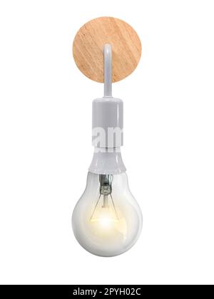 Light bulb isolated on white background Stock Photo