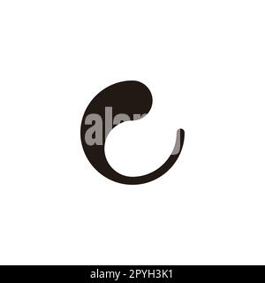 Letter G splash, circle geometric symbol simple logo vector Stock Vector