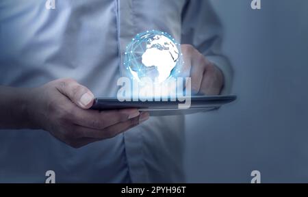 Age of technology People's, Use of technology in the modern era Stock Photo