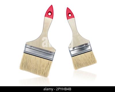 Paint brush isolated on white background Stock Photo