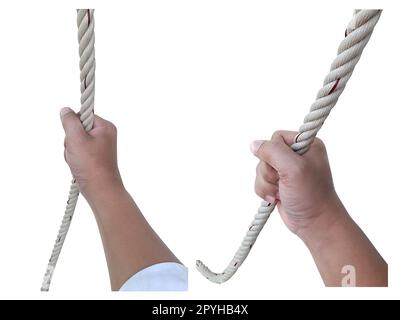 Rope isolated on white background Stock Photo