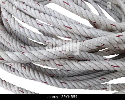 Rope isolated on white background Stock Photo