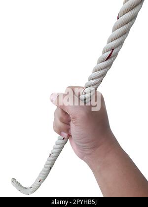 Rope isolated on white background Stock Photo