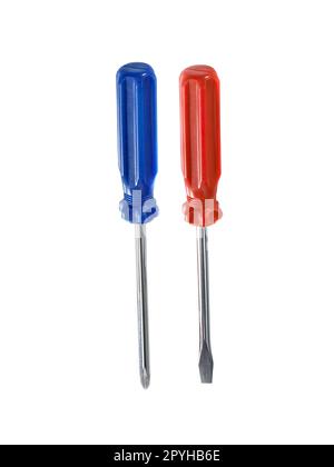 Screwdriver isolated on White Background Stock Photo