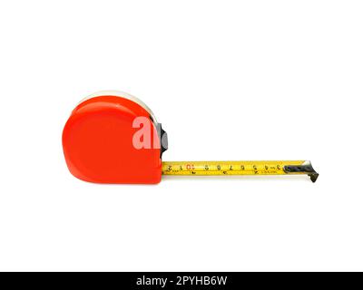 tape measure isolated on white background Stock Photo