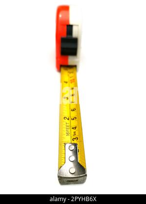 tape measure isolated on white background Stock Photo