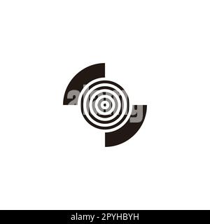 Letter S onion  geometric symbol simple logo vector Stock Vector