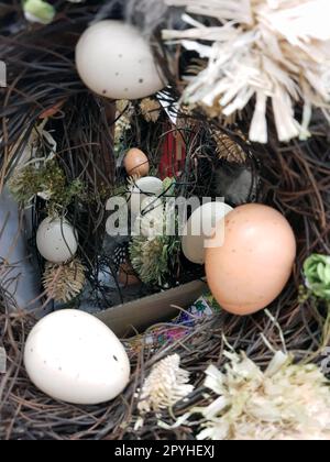 Holiday decorations for the Easter holiday Stock Photo