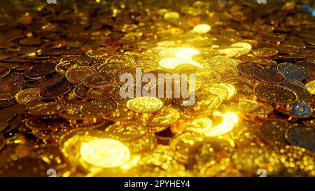 Ancient Gold Treasure Stock Photo
