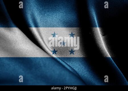 Abstract smooth silk background with the country flag Stock Photo