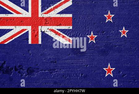 Country flag painted on the wall Stock Photo