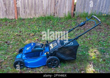 Kobalt Electric Battery Powered Lawn Mower Stock Photo Alamy