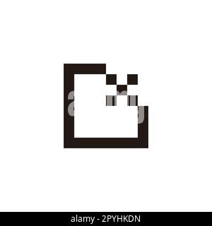 Letter Gx squares geometric symbol simple logo vector Stock Vector