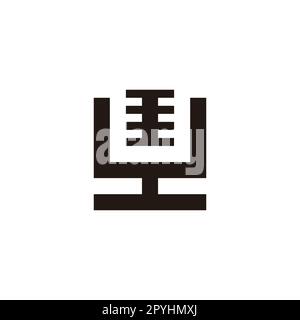 Letter Y mic, square geometric symbol simple logo vector Stock Vector