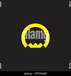 Letter n crown geometric symbol simple logo vector Stock Vector