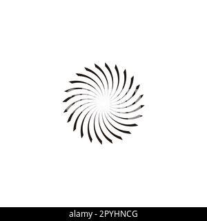 Sun, unique, arrow geometric symbol simple logo vector Stock Vector