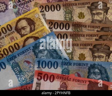 Hungarian 1000 forint banknotes national currency banknote front view ...