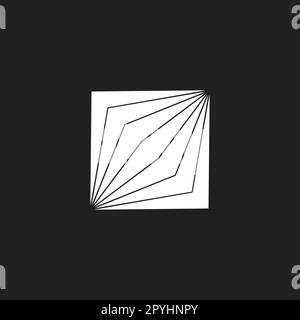 Square, sheets geometric symbol simple logo vector Stock Vector