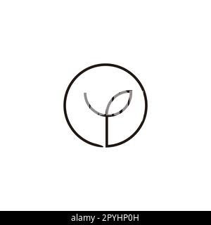 Letter Y linear, rotation geometric symbol simple logo vector Stock Vector