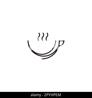 Glass, lines geometric symbol simple logo vector Stock Vector