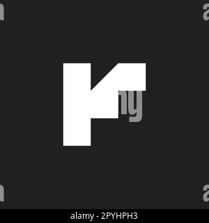 Letter r stairs geometric symbol simple logo vector Stock Vector