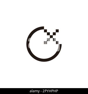 Letter G and X squares, geometric symbol simple logo vector Stock Vector