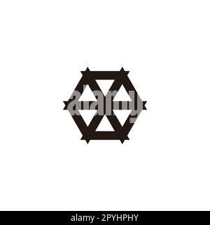 Simple hexagonal icon. Sign. Editable vector Stock Vector Image & Art ...