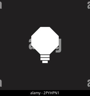 Lamp, square, geometric symbol simple logo vector Stock Vector