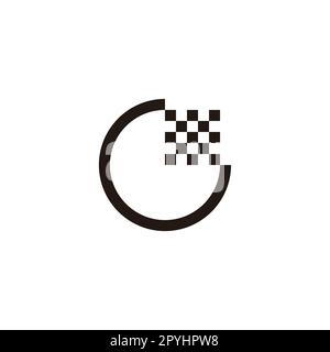 Letter G flag, simple, geometric symbol simple logo vector Stock Vector