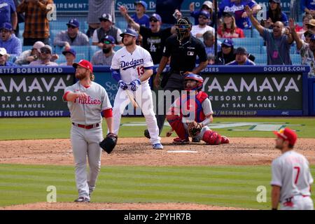 Philadelphia Phillies' Craig Kimbrel, right, and J.T. Realmuto celebrate  after the Phillies won a baseball game against the Kansas City Royals,  Saturday, Aug. 5, 2023, in Philadelphia. (AP Photo/Matt Slocum Stock Photo 