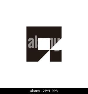 Letter a stair, square geometric symbol simple logo vector Stock Vector