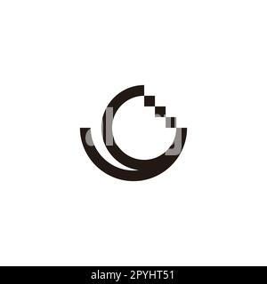 Letter y stairs geometric symbol simple logo vector Stock Vector