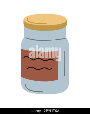 Peanut butter sticker Stock Vector