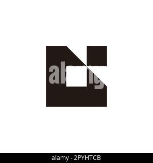 Letter Gd square geometric symbol simple logo vector Stock Vector